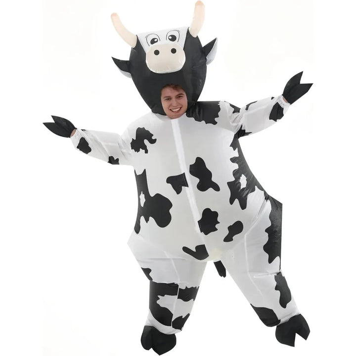 Halloween Costumes Adult Inflatable Funny Cow Outfit