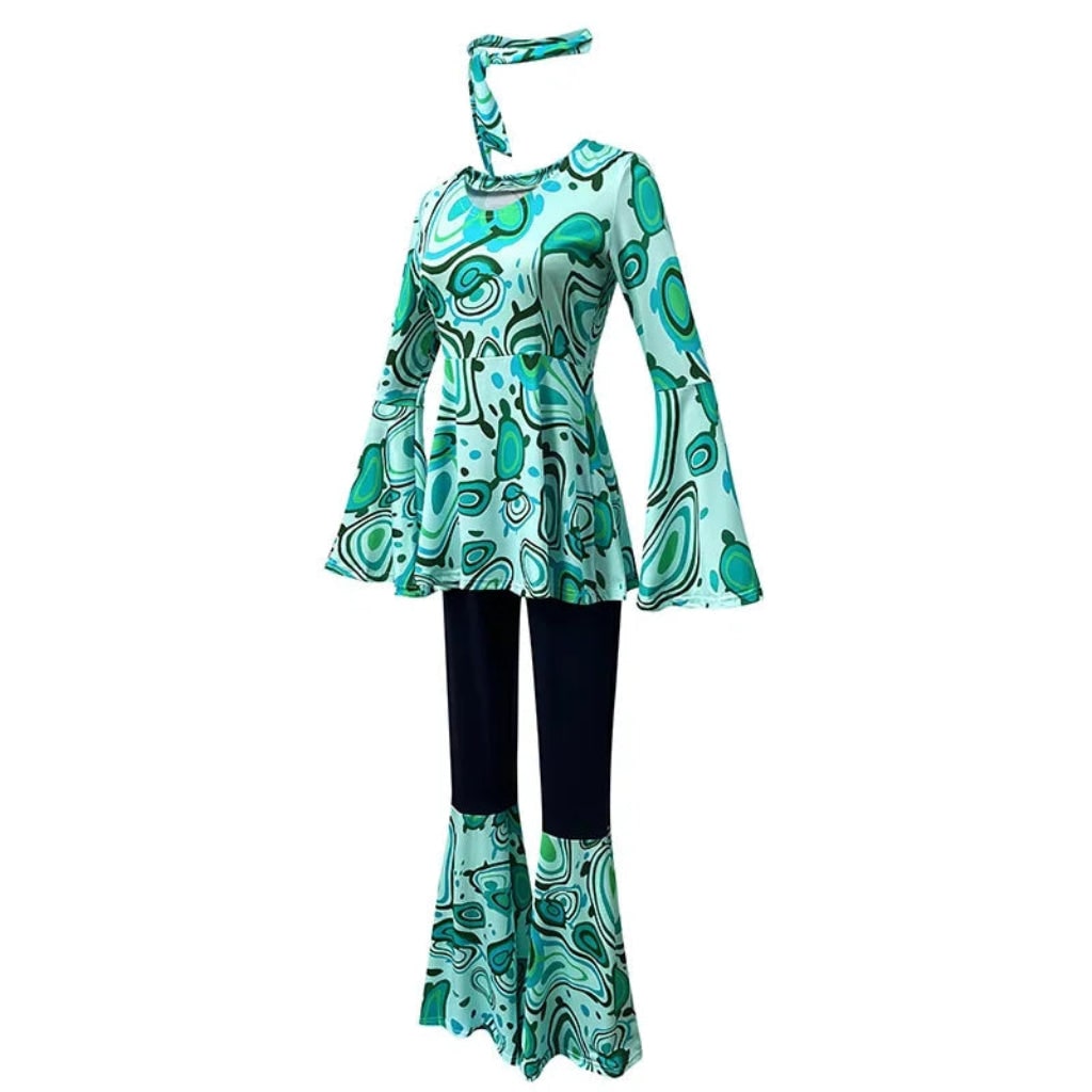 Halloween Costumes Adult Retro Hippie Bell Bottom Set