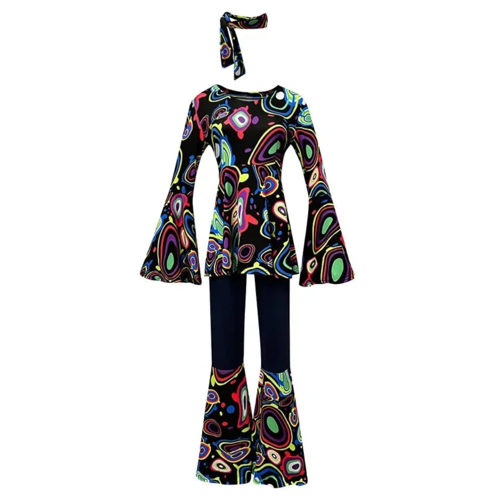 Halloween Costumes Adult Retro Hippie Bell Bottom Set