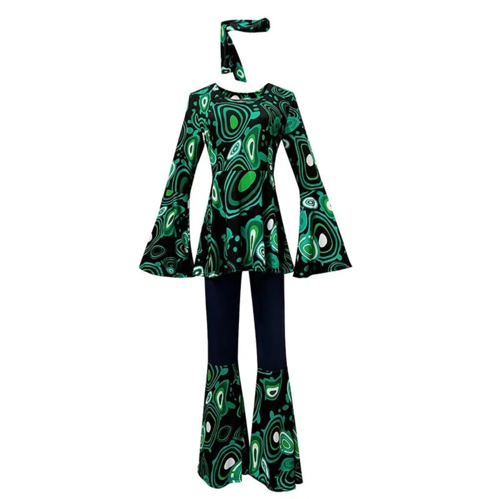 Halloween Costumes Adult Retro Hippie Bell Bottom Set