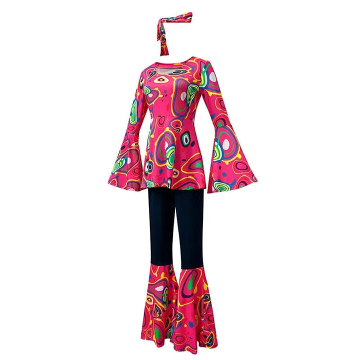 Halloween Costumes Adult Retro Hippie Bell Bottom Set