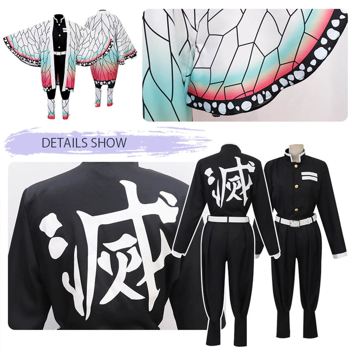 Halloween Costumes Anime Kimono Cosplay Outfit Set