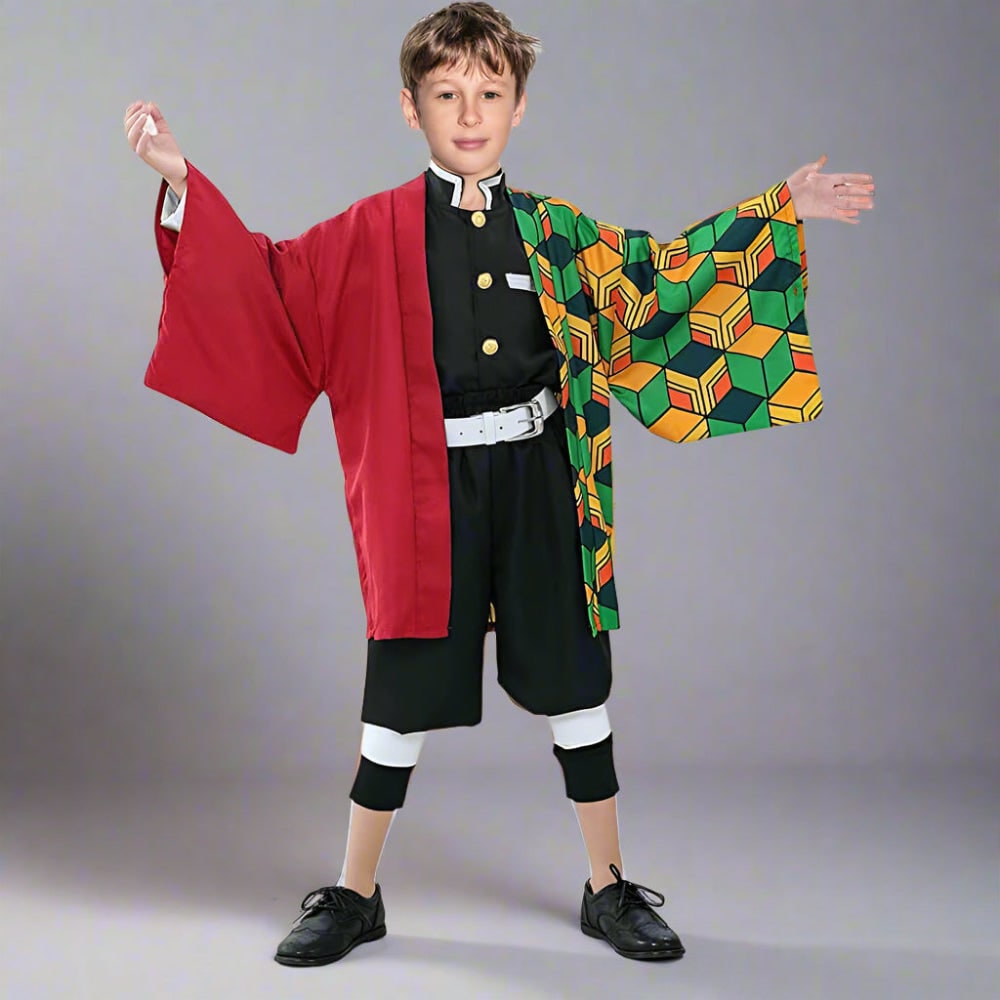 Halloween Costumes Anime Kimono Cosplay Outfit Set
