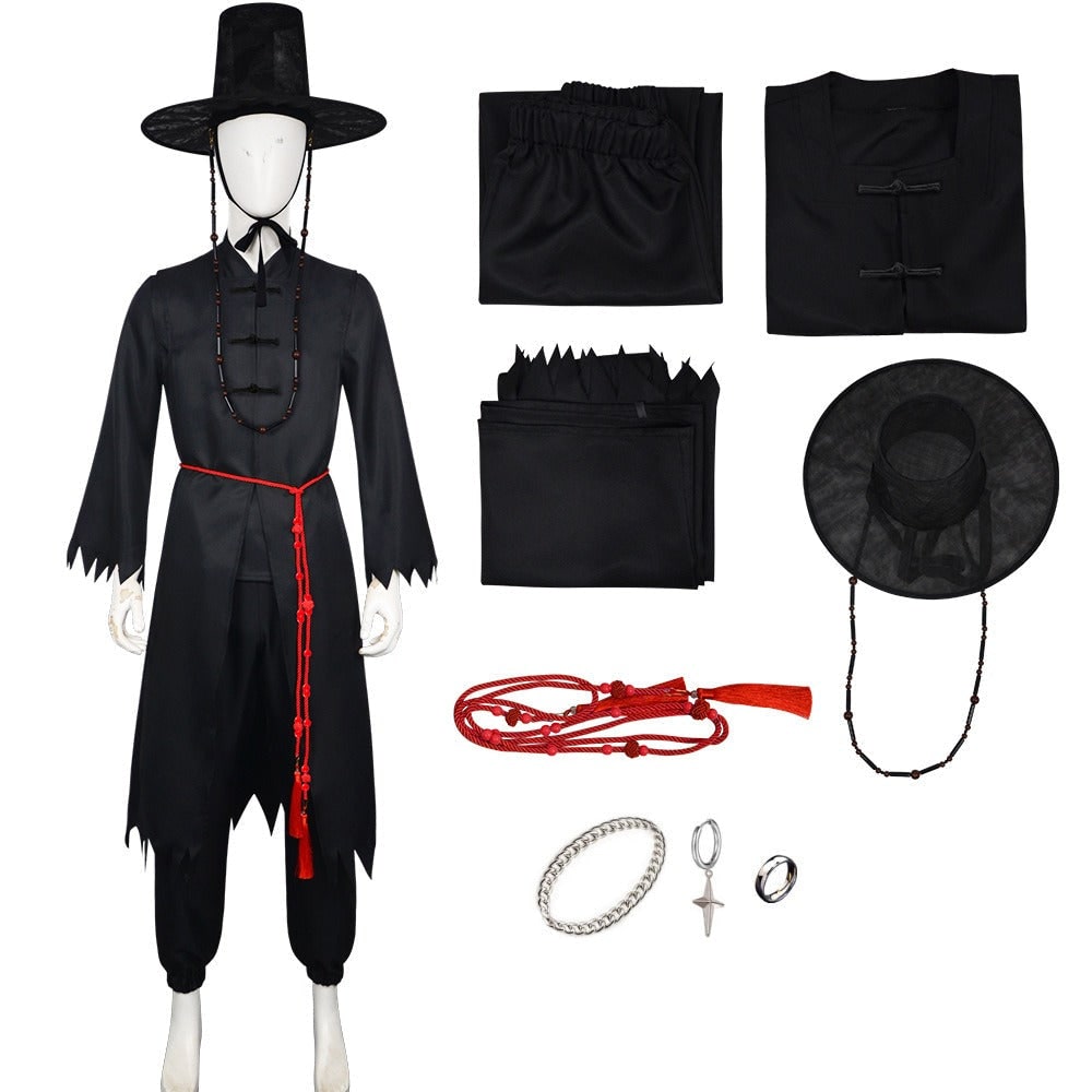 Halloween Costume Korean Hanbok Cosplay Party Outfit