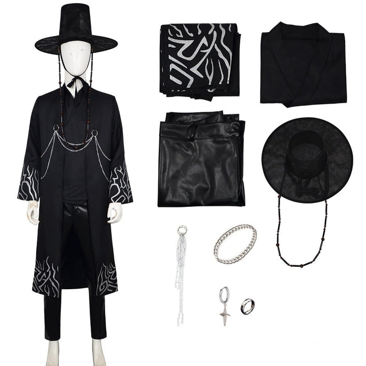 Halloween Costume Korean Hanbok Cosplay Party Outfit