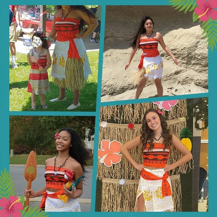 Halloween Costumes Cosplay Princess Costume Tropical Theme
