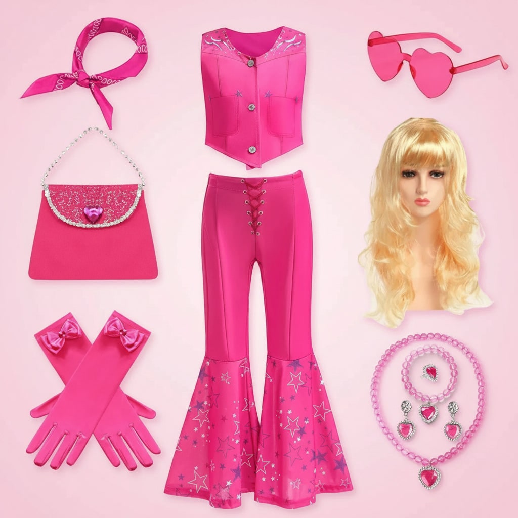 Halloween Costumes Girls Disco Outfit Kids Party Set