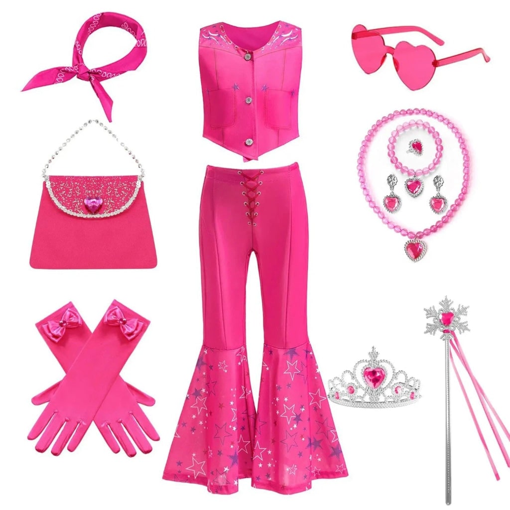 Halloween Costumes Girls Disco Outfit Kids Party Set