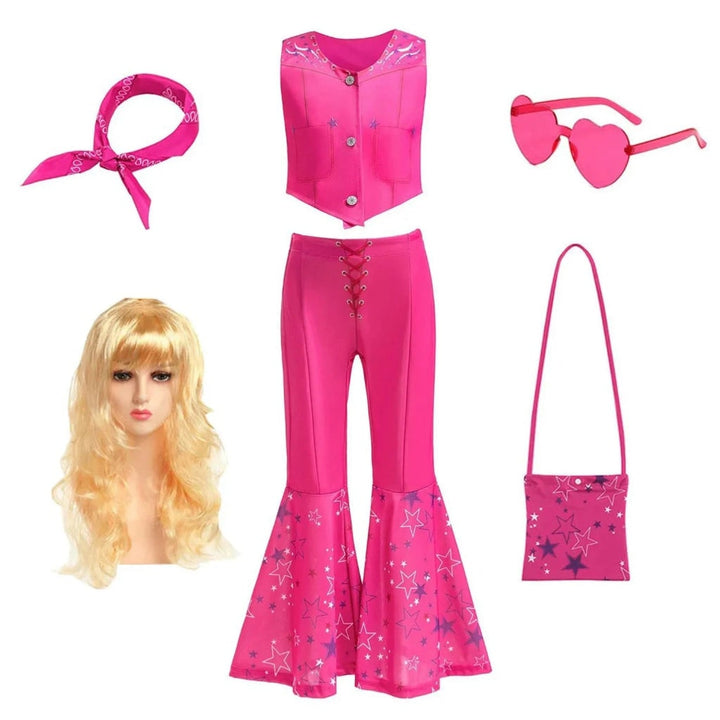 Halloween Costumes Girls Disco Outfit Kids Party Set