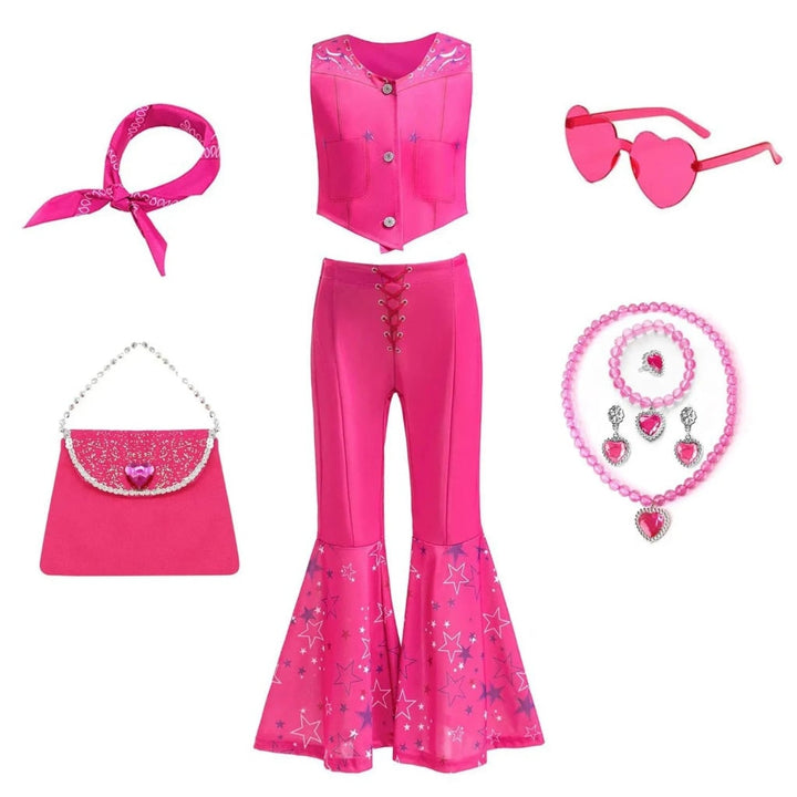 Halloween Costumes Girls Disco Outfit Kids Party Set