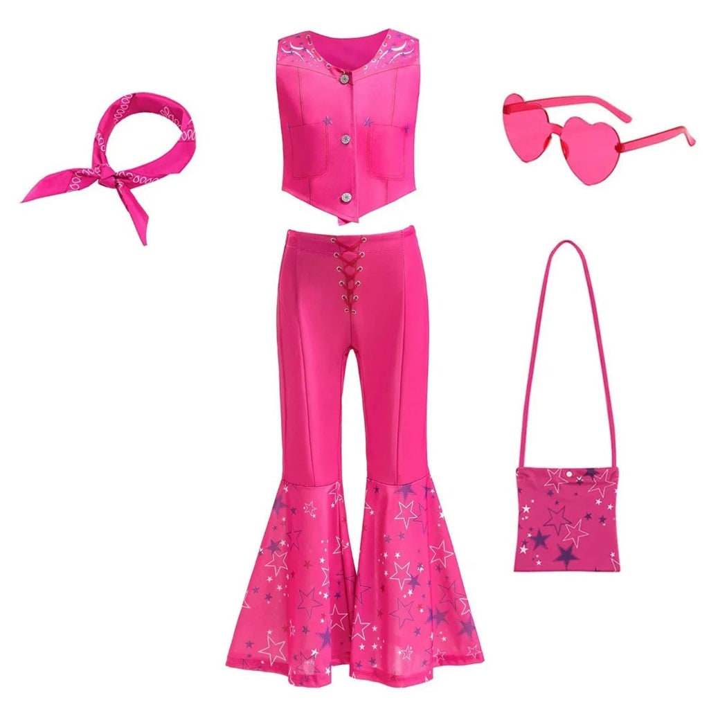 Halloween Costumes Girls Disco Outfit Kids Party Set