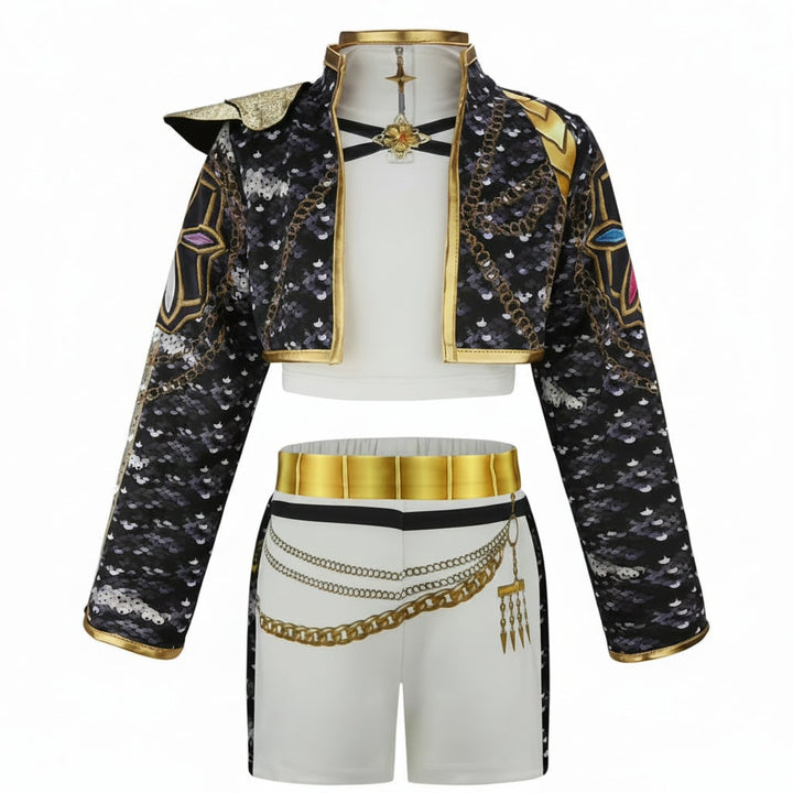 Halloween Costumes Girls Gold Dance Costume Set