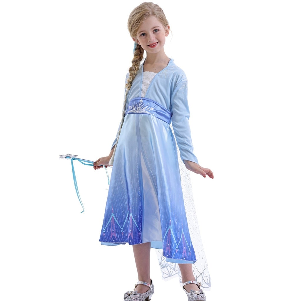 Halloween Costumes Girls Ice Princess Dress Cape Set