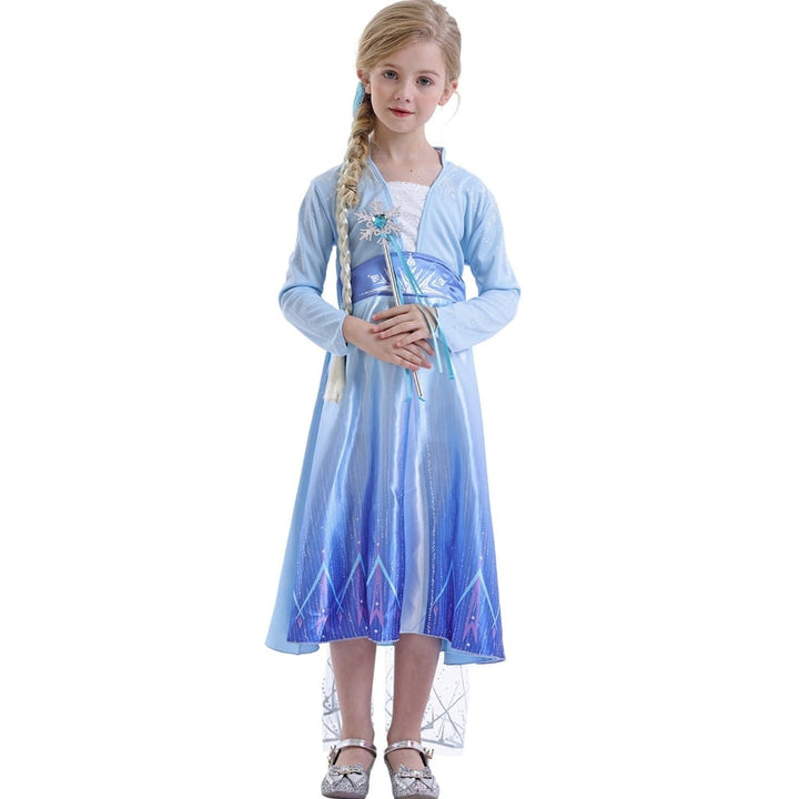 Halloween Costumes Girls Ice Princess Dress Cape Set