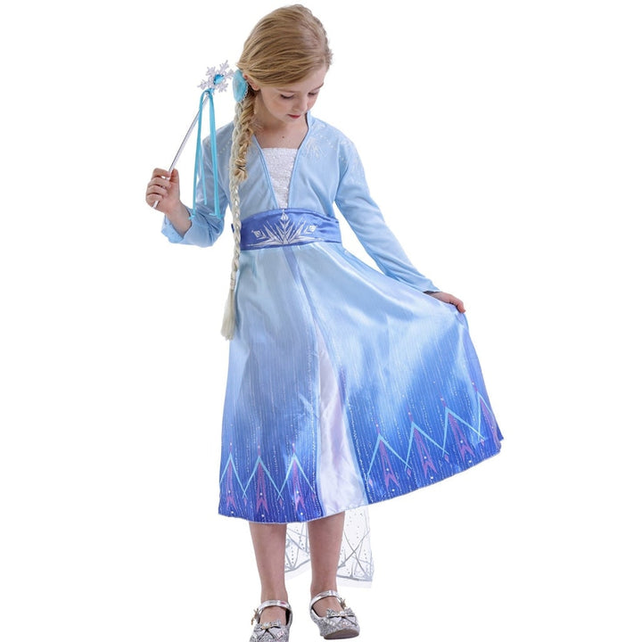 Halloween Costumes Girls Ice Princess Dress Cape Set