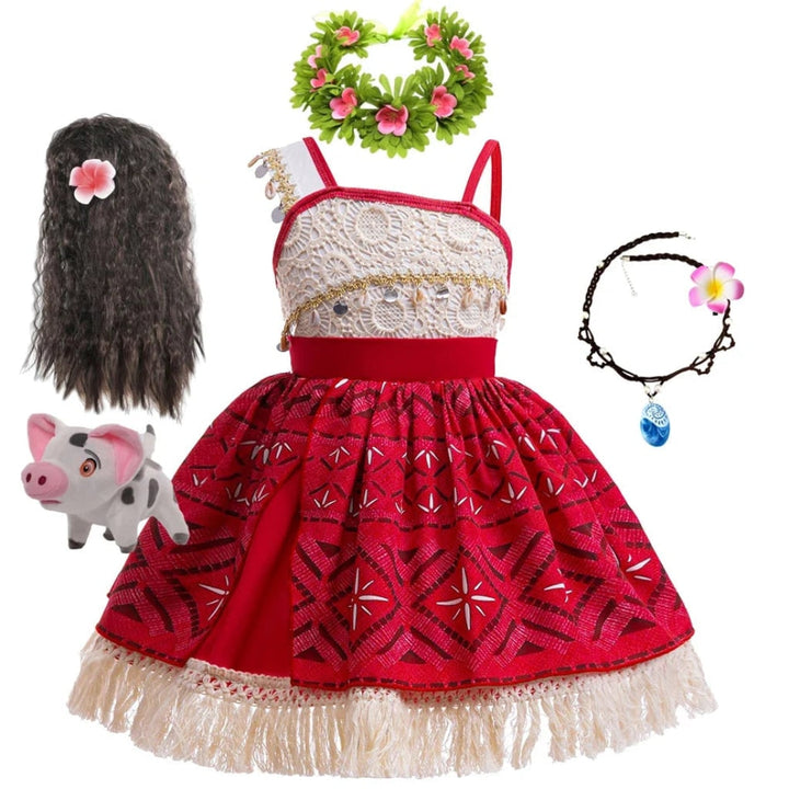 Halloween Costumes Girls Island Princess Dress Outfit