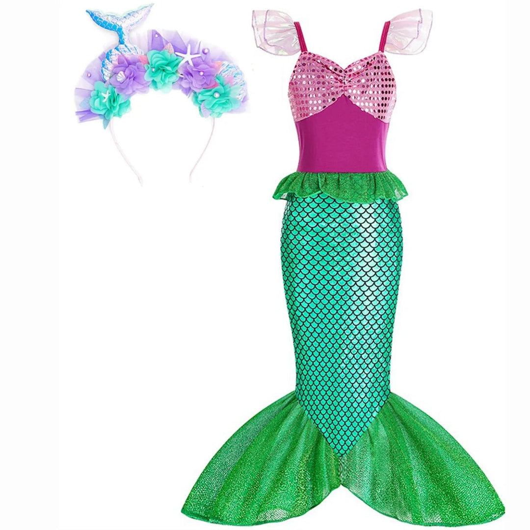 Halloween Costumes Girls Mermaid Dress Costume