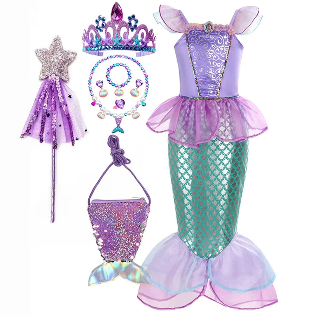 Halloween Costumes Girls Mermaid Dress Costume