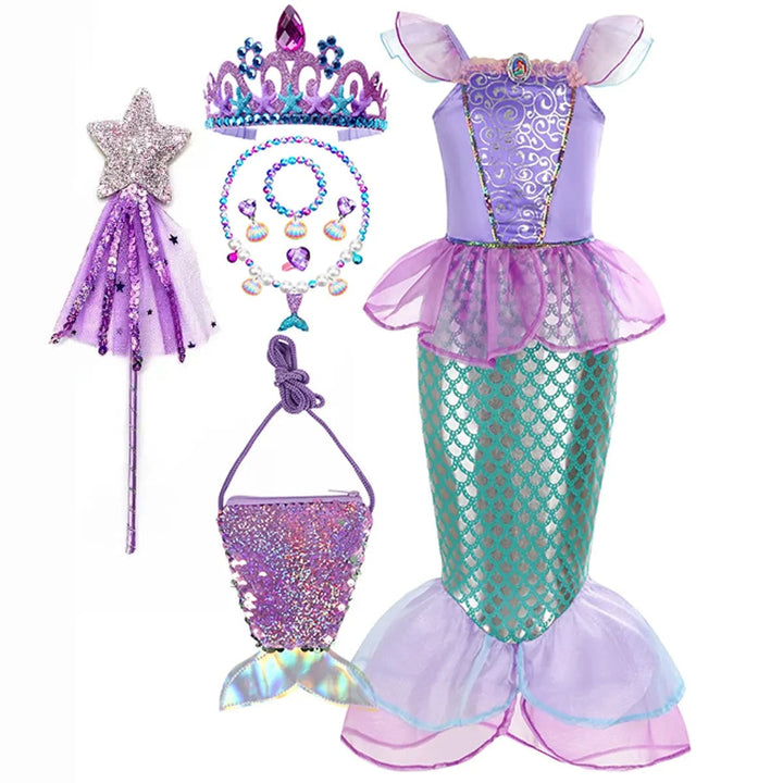 Halloween Costumes Girls Mermaid Dress Costume