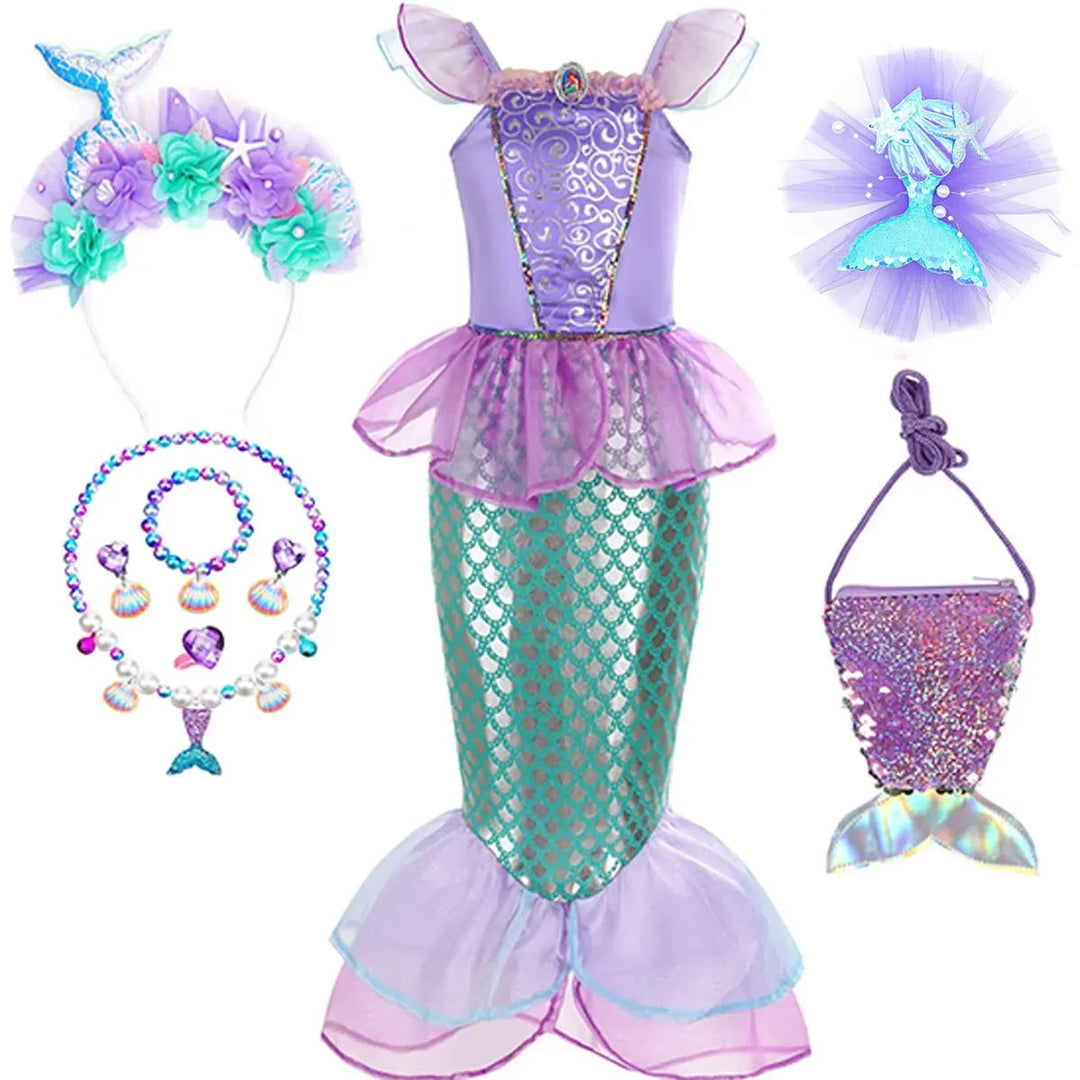 Halloween Costumes Girls Mermaid Dress Costume
