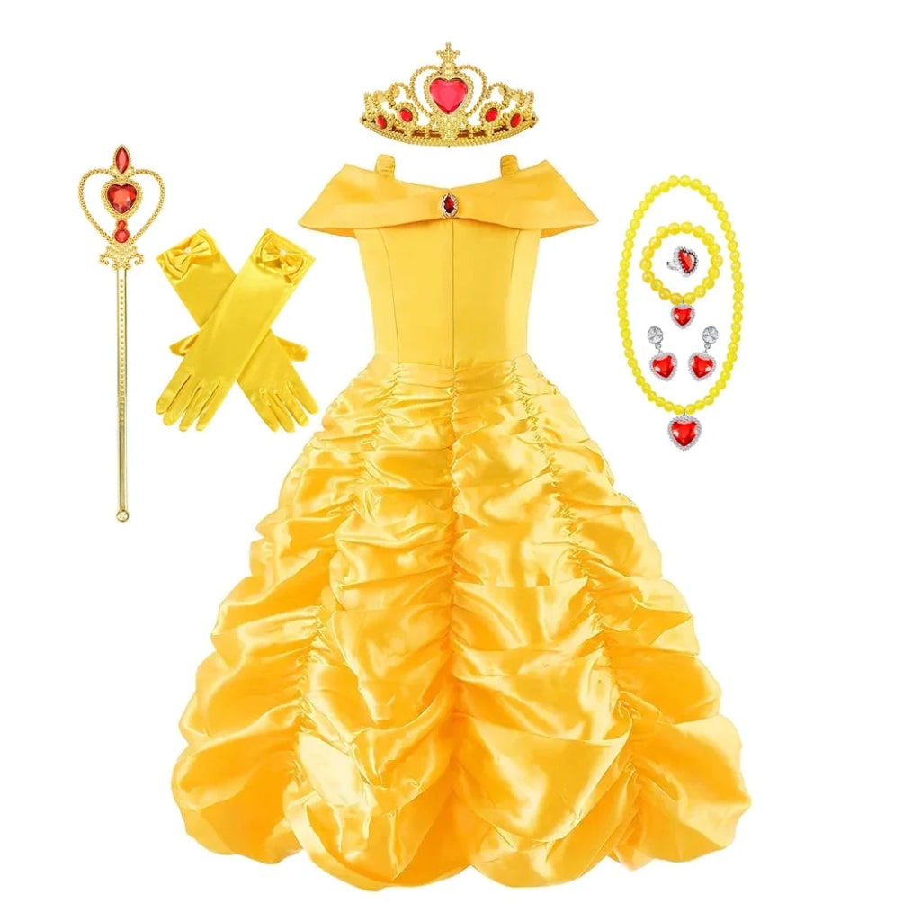Halloween Costumes Girls Princess Ball Gown Dress