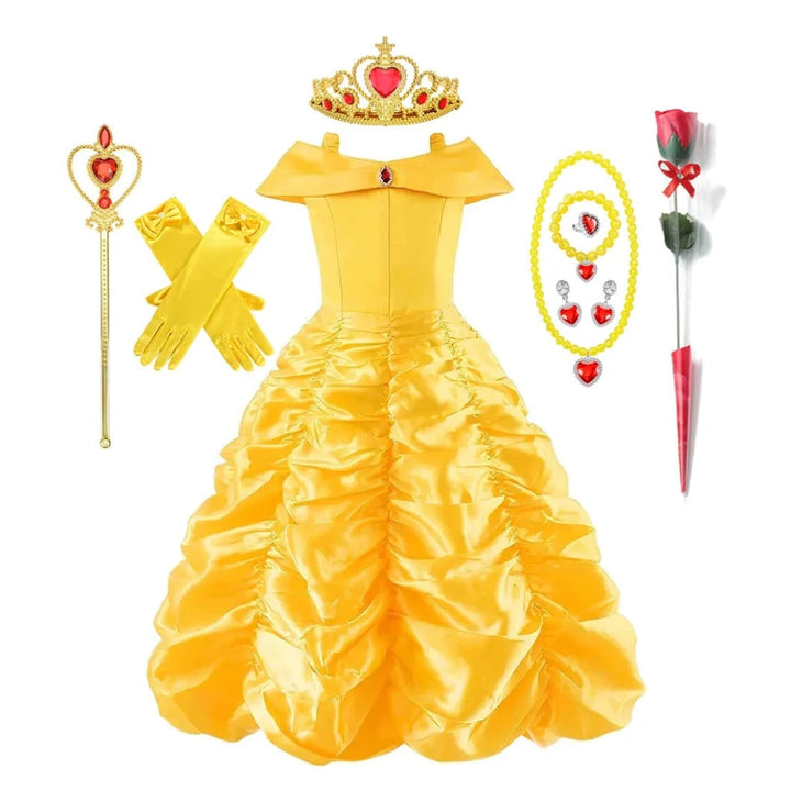 Halloween Costumes Girls Princess Ball Gown Dress