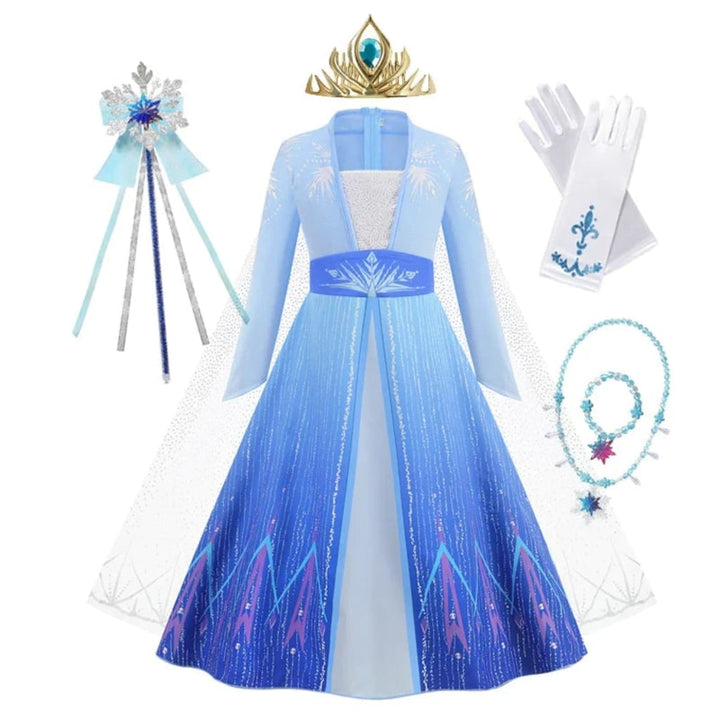 Halloween Costumes Girls Princess Dress Kids Party Gown