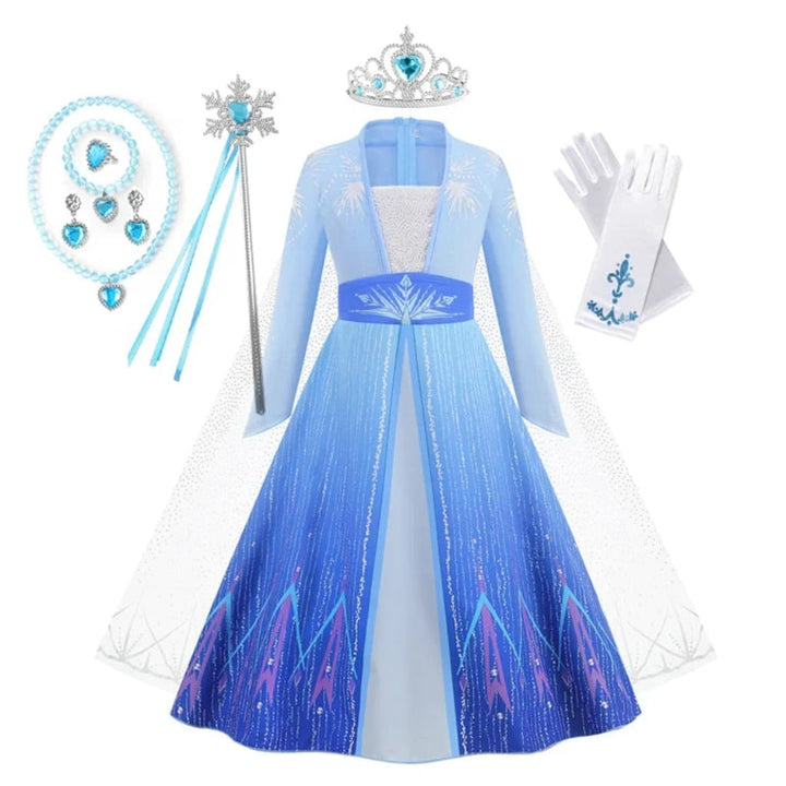 Halloween Costumes Girls Princess Dress Kids Party Gown
