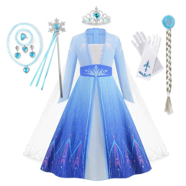 Halloween Costumes Girls Princess Dress Kids Party Gown