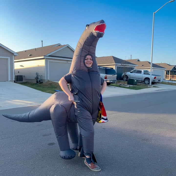 Halloween Costumes Inflatable Dinosaur Funny Costume Rave