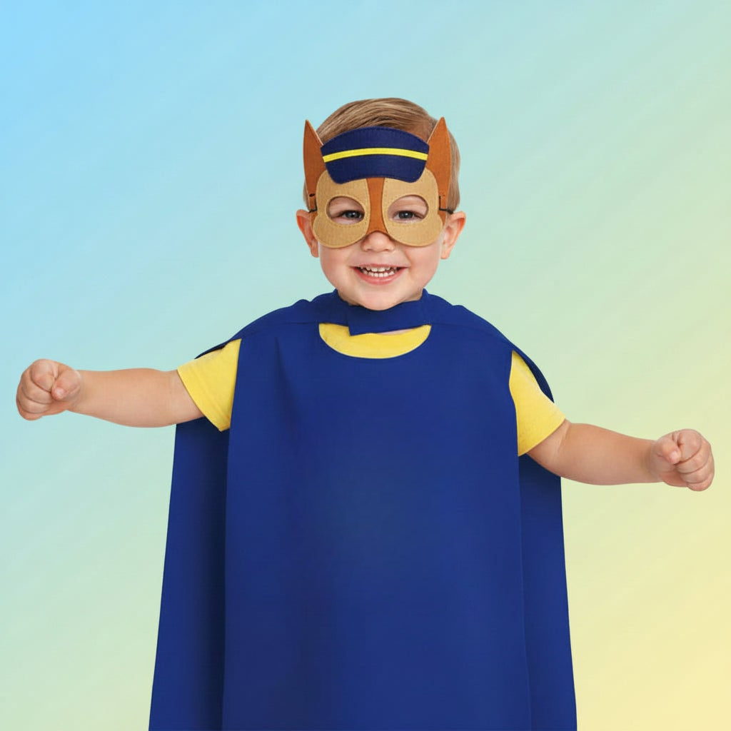 Halloween Costumes Kids Cape Mask Costume Set