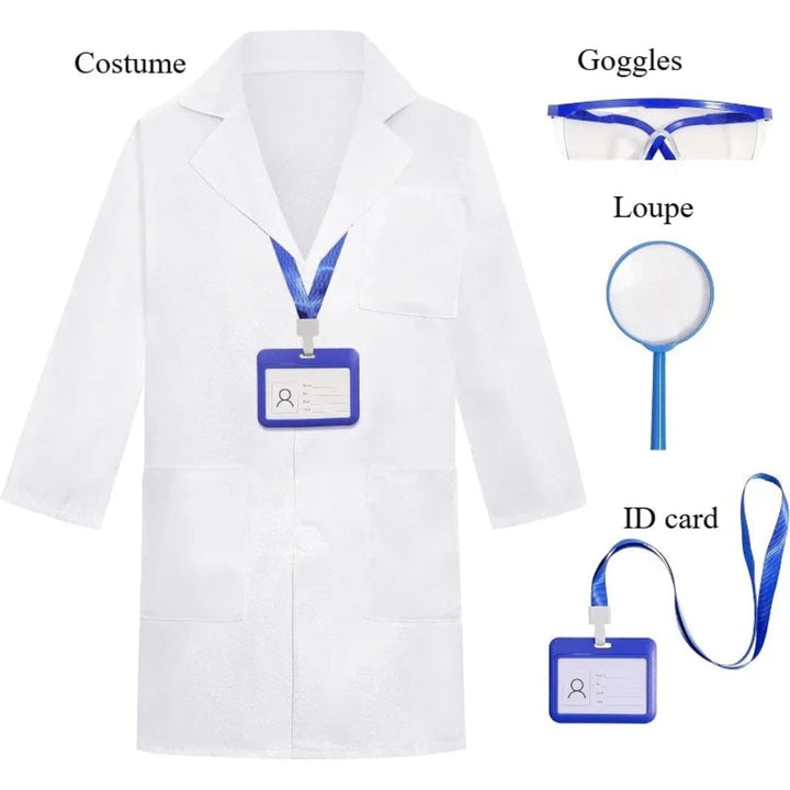 Halloween Costumes Kids Doctor Lab Coat Set