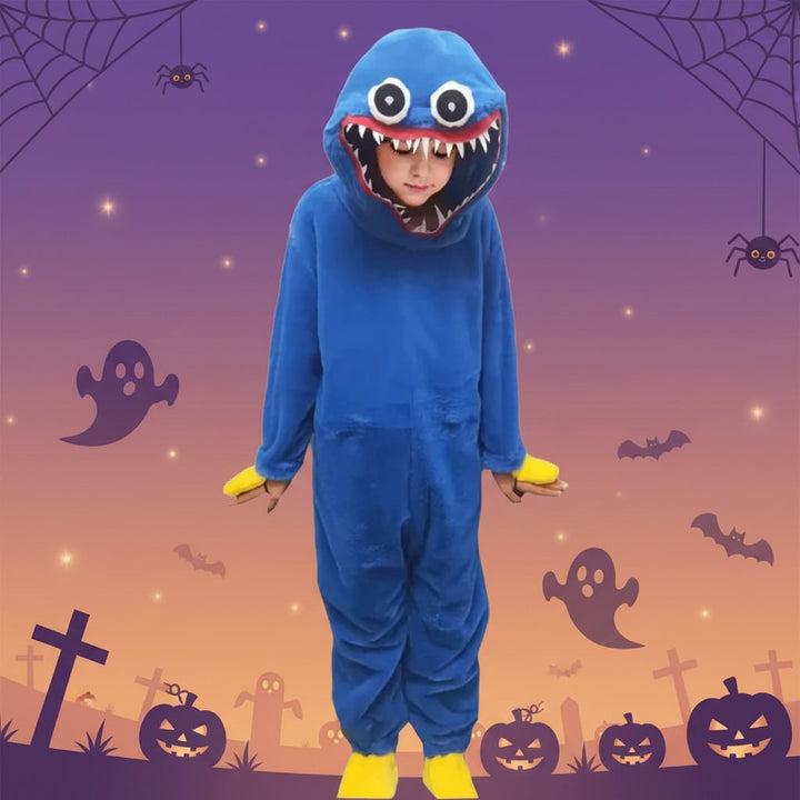 Halloween Costumes Kids Plush Monster Jumpsuit Party Outfit