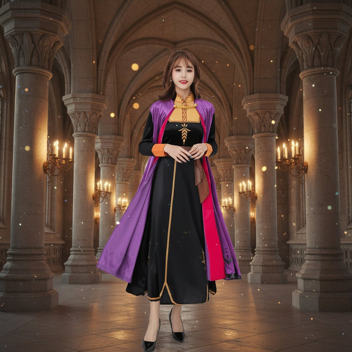Halloween Costumes Princess Dress Cape Women