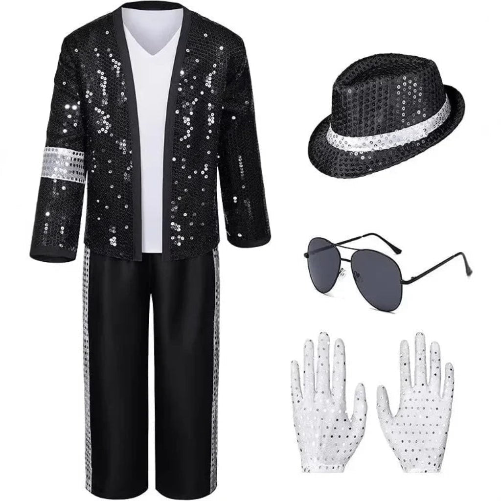 Halloween Costumes Sequin Jacket Set Performance Outfit