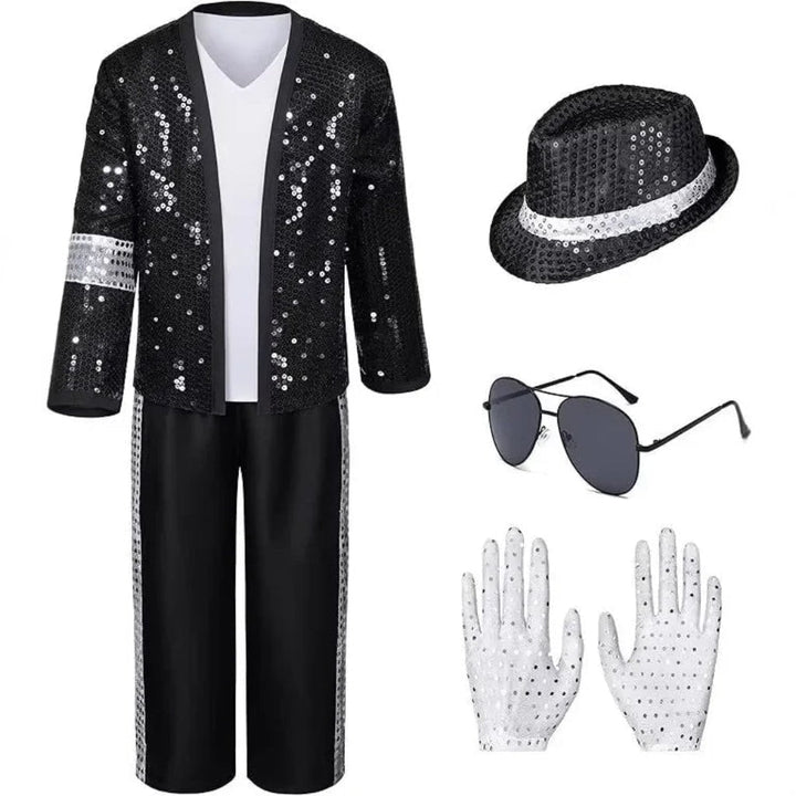 Halloween Costumes Sequin Jacket Set Performance Outfit