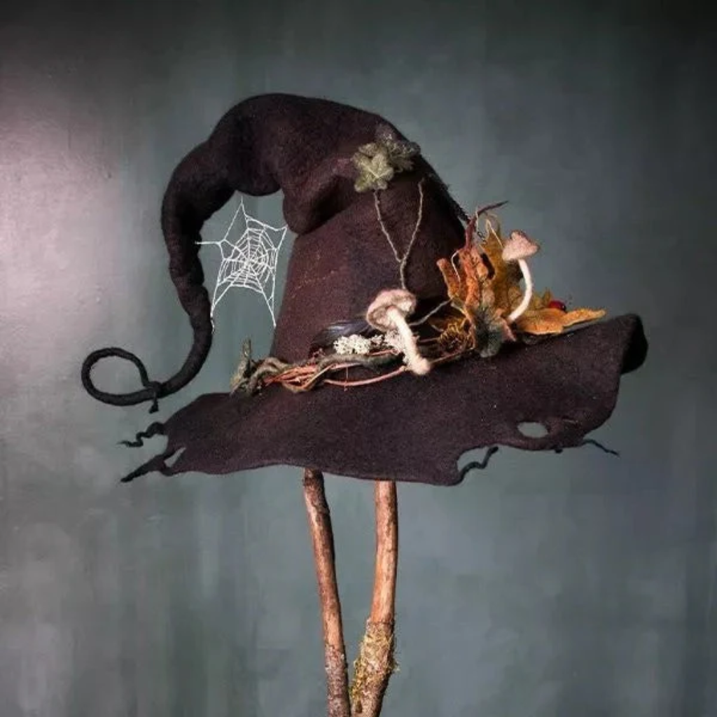 Halloween Costumes Witch Hat Floral Design