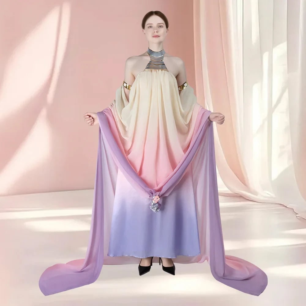 Halloween Costumes Womens Galaxy Princess Dress Outfit