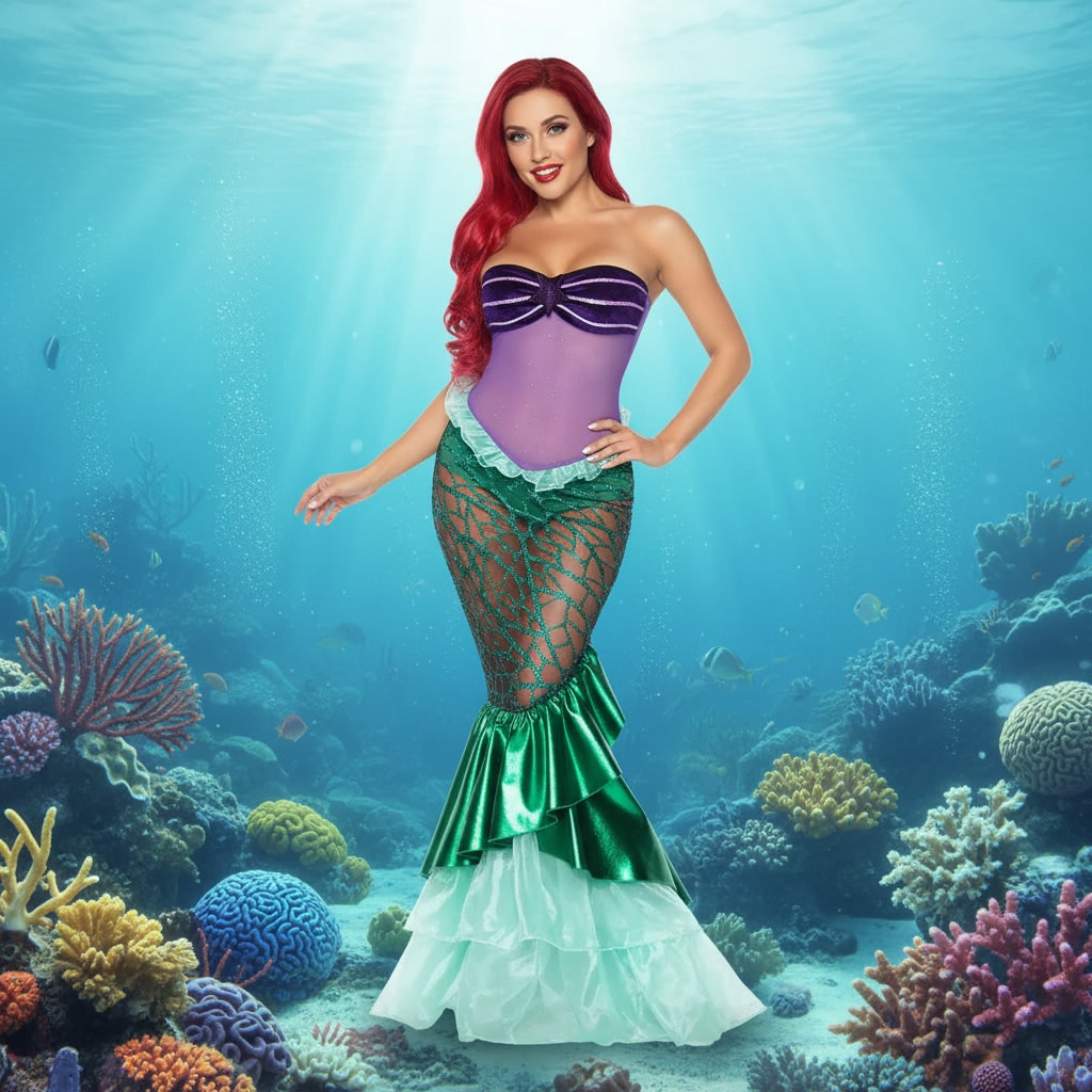 Halloween Costumes Womens Mermaid Dress Costume