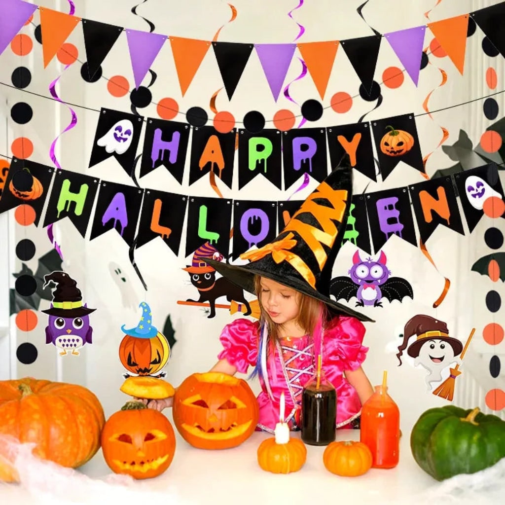 Halloween Decoration Banner Wall Hanging Party Decor