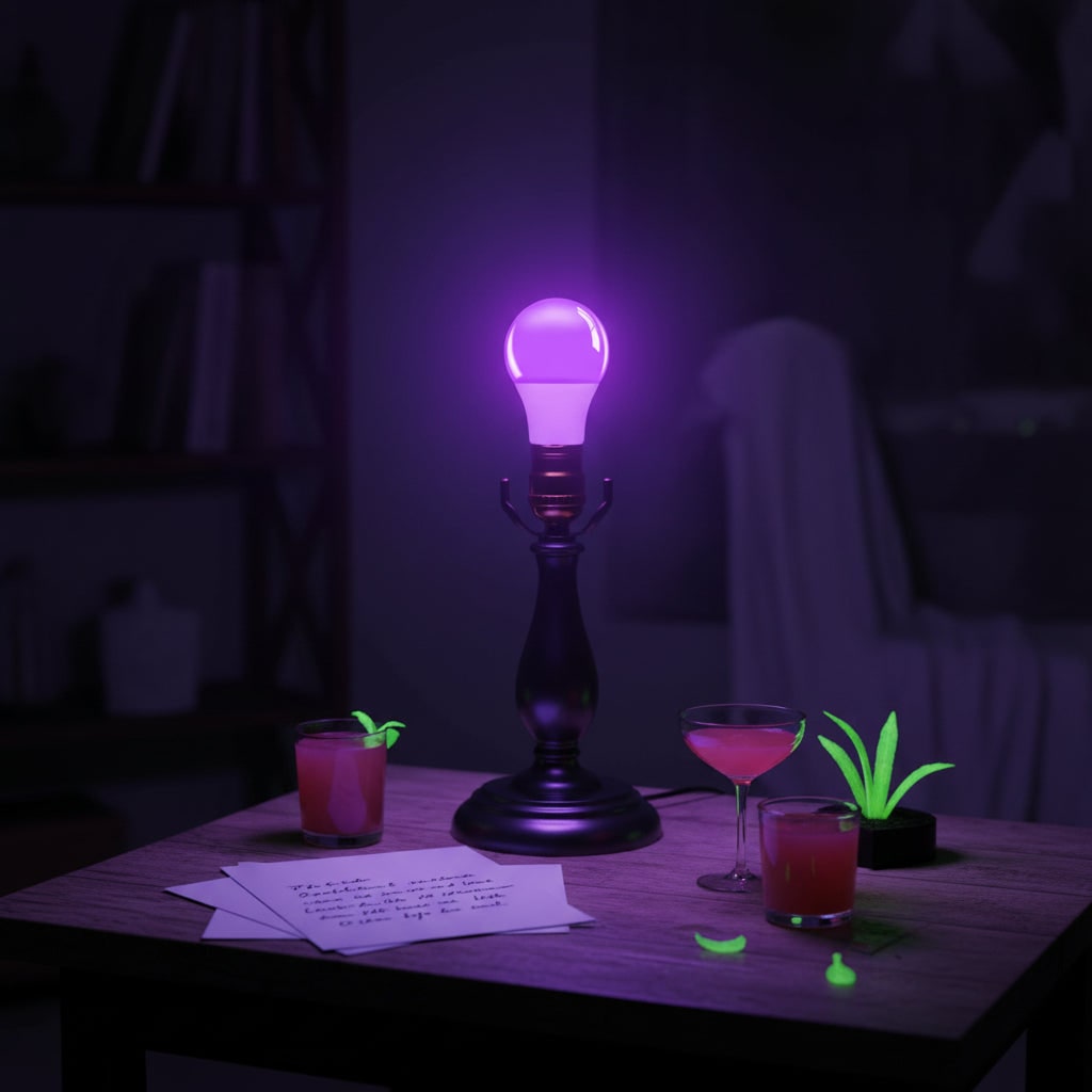 Halloween Decoration Black Light Bulb UV Glow Effect