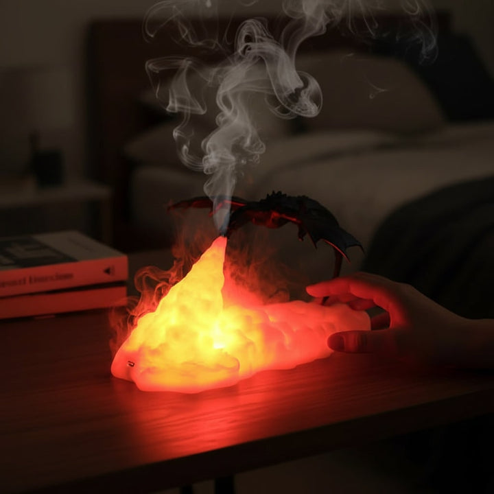 Halloween Decoration Dragon LED Flame Night Light