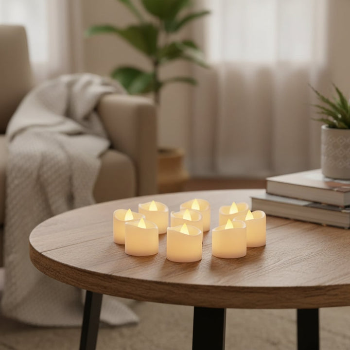 Halloween Decoration Flameless LED Tea Light Candle Set