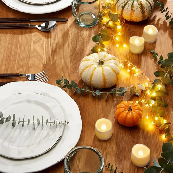 Halloween Decoration Flameless LED Tea Light Candle Set