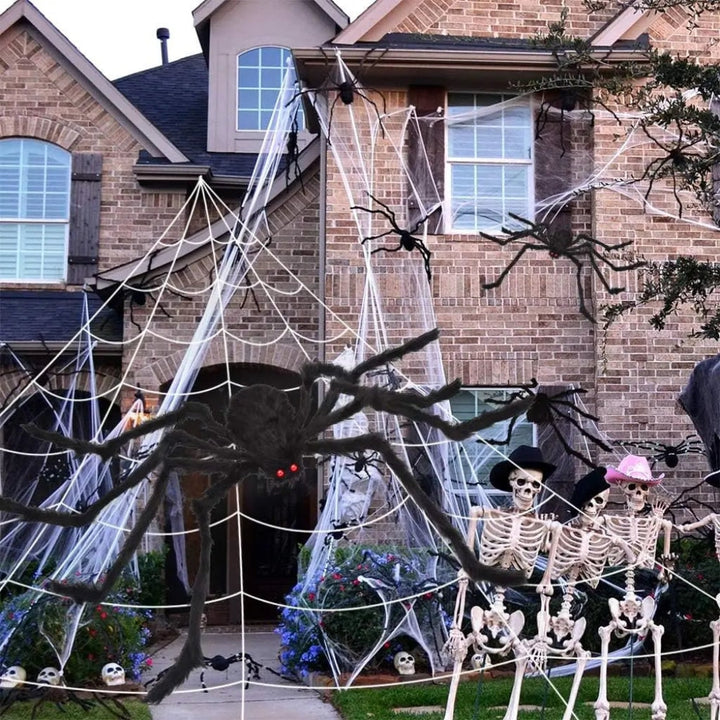 Halloween Decoration Giant Spider Web Outdoor Yard Decor