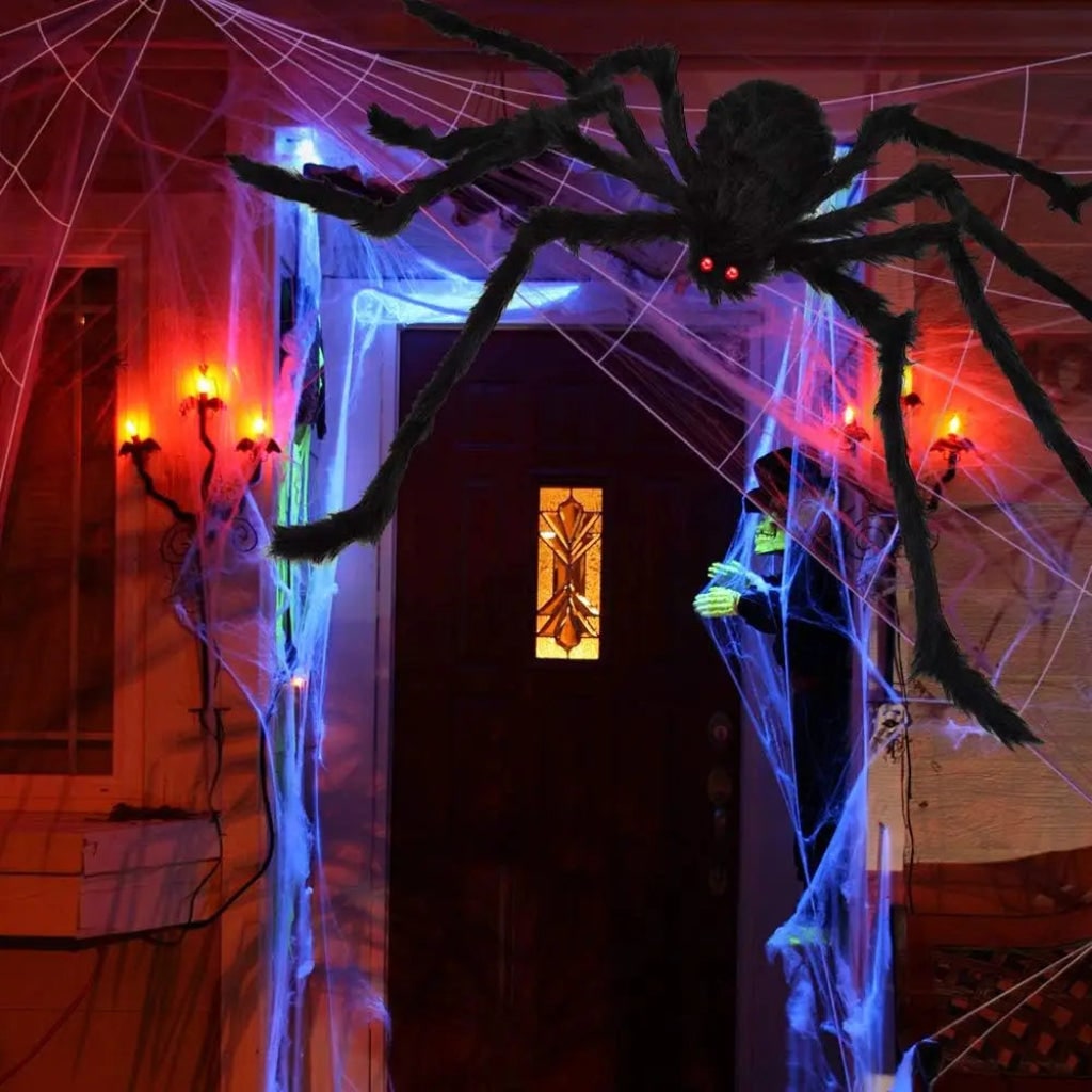 Halloween Decoration Giant Spider Web Outdoor Yard Decor