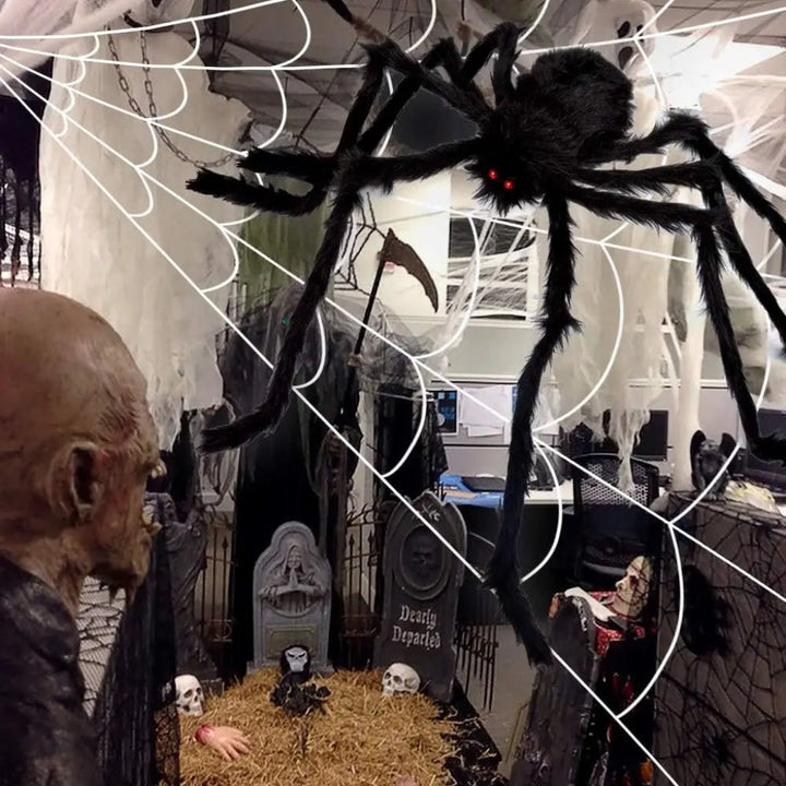 Halloween Decoration Giant Spider Web Outdoor Yard Decor