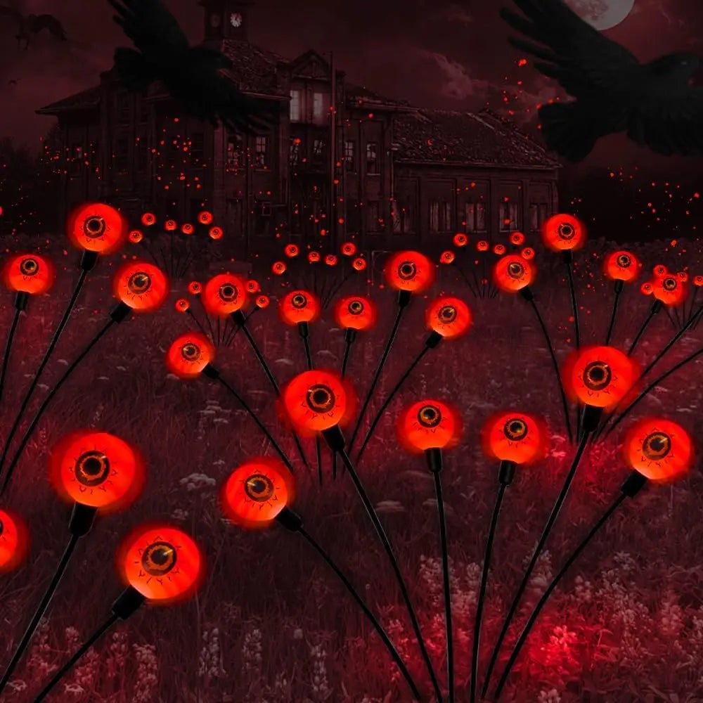 Halloween Decoration LED Lights Solar Powered Garden Orbs