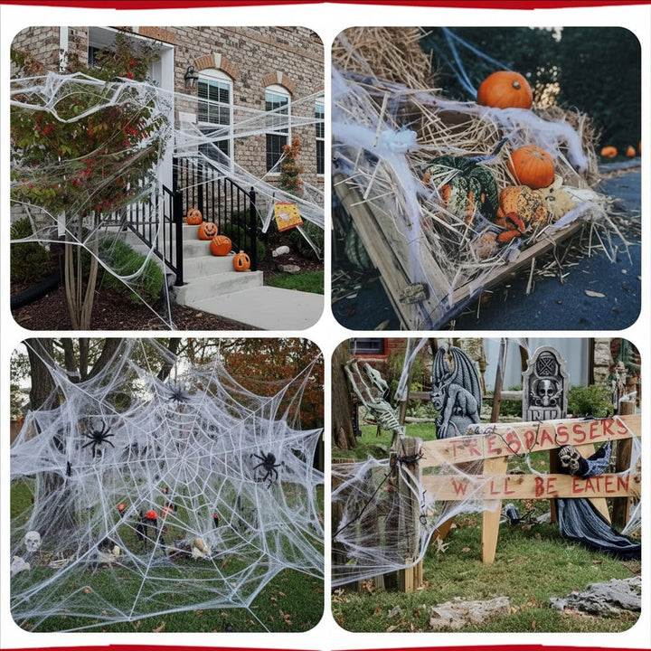 Halloween Decoration Outdoor Halloween Party Decor Spider Webs