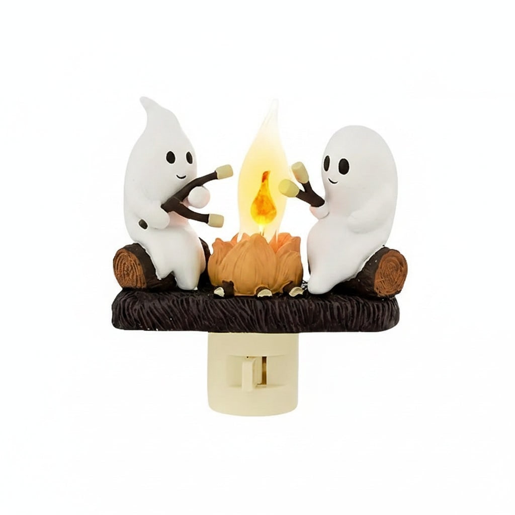 Halloween Decoration Plug-In Night Light LED Ghost Dunk Room